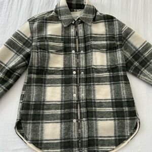 Abercrombie & Fitch plaid shacket